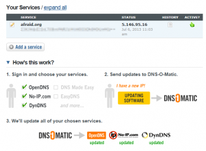 mehrere DNS Anmeldungen über dnsomaic.com