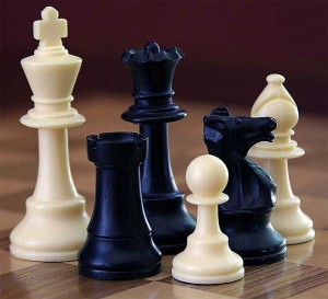 Foto v. Schachfiguren
