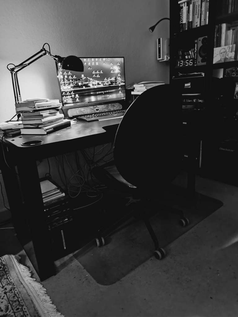 Arbeitsplatz des Autors