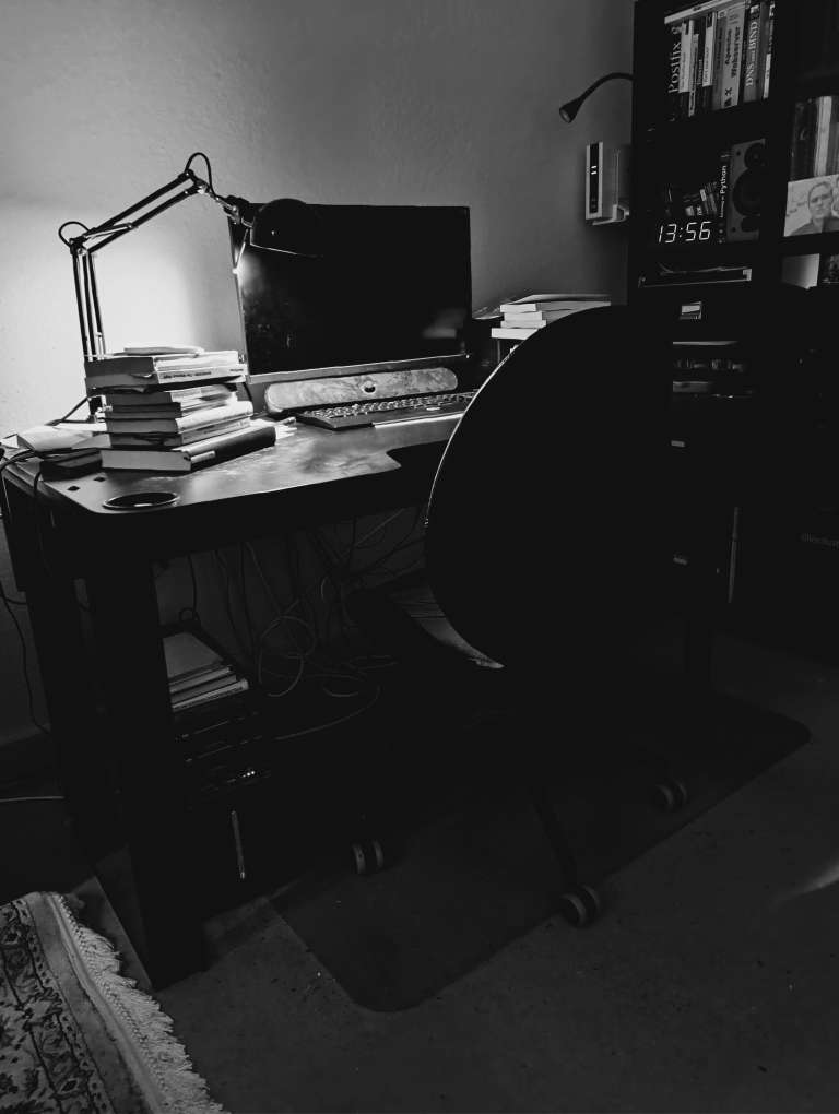Arbeitsplatz des Autors